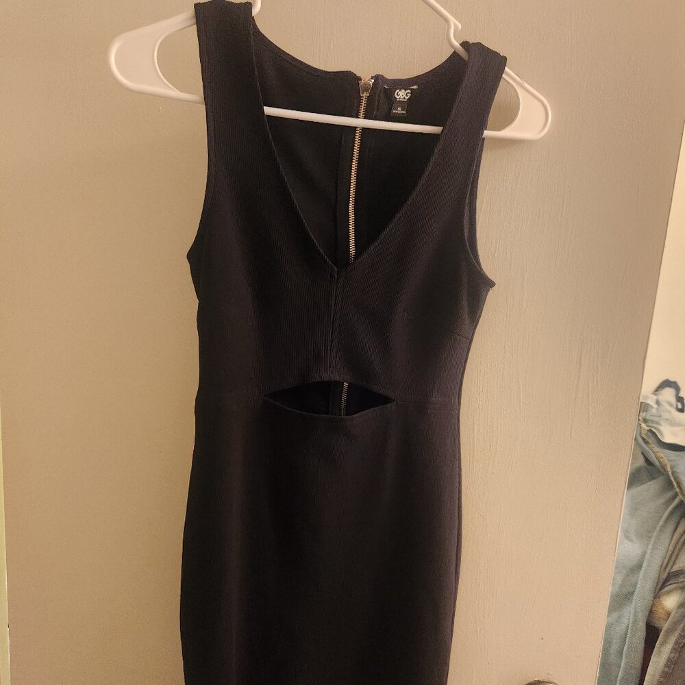 GBG Dress with Gold Zipper Detail